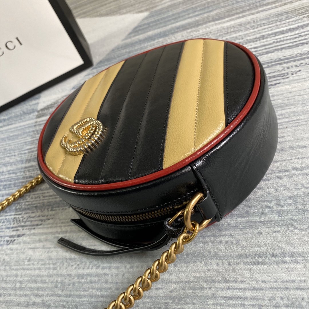 Gucci GG Marmont Mini Round Shoulder Bag 550154